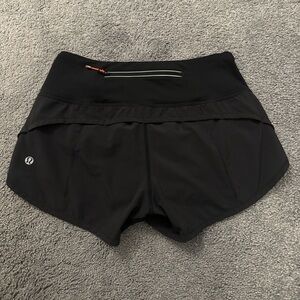 Black Lululemon shorts size 2